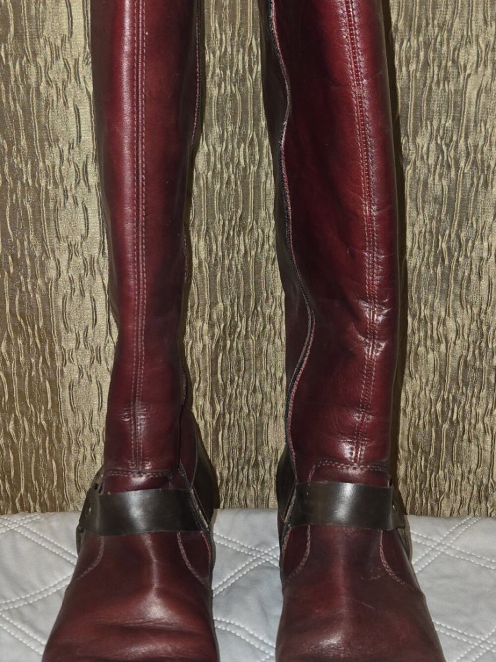 Rieker Red Moto/Combat-Style Leather Boot - Picture 6 of 10